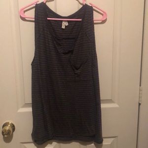 Free People striped boyfriend pocket tank - XS